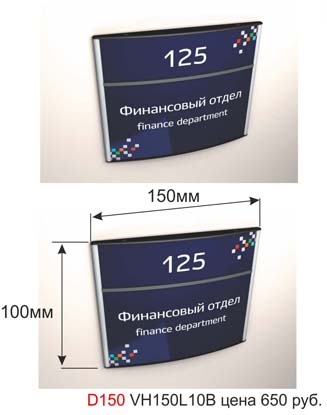 Таблички настенные вертикальные